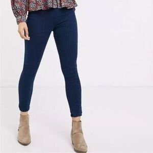 Free People Feel Alright Pull On Dark Wash Stretch Skinny Jeans